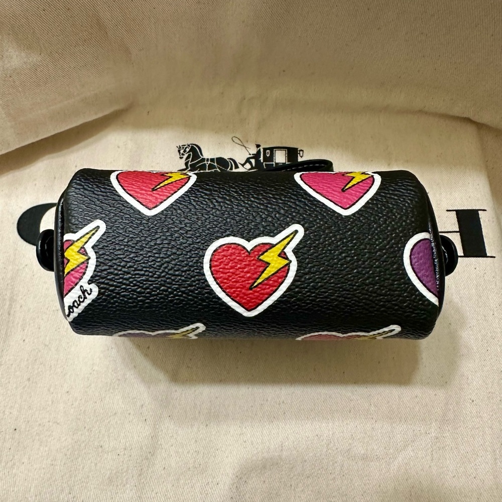 Coach Heart Bolt Pouch Wristlet - Picture 7 of 10